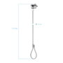 Tooq Cable de Seguridad T-LOCK con Llave 1,5 m Plata
